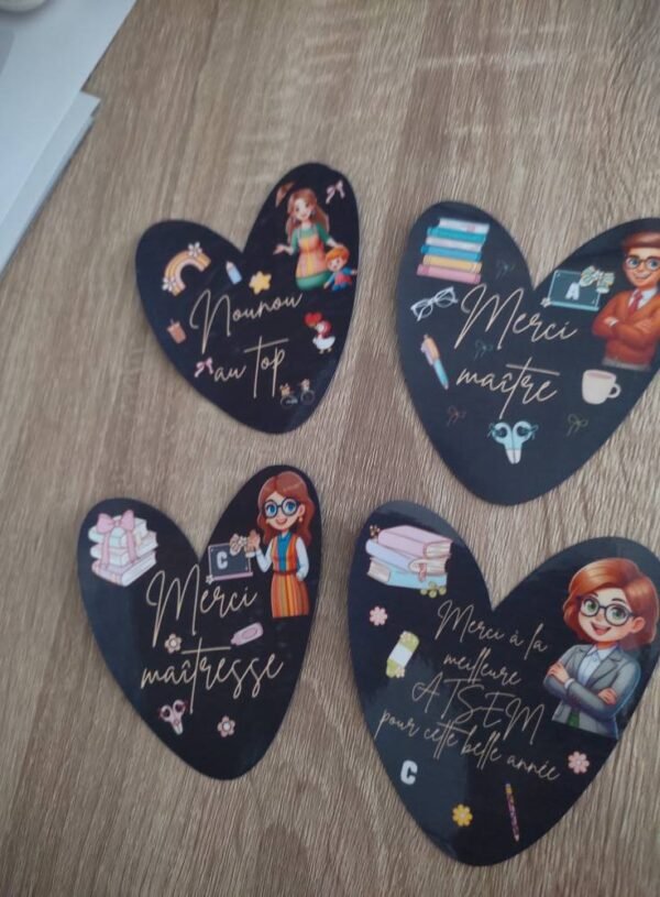 Stickers remerciement magnétiques