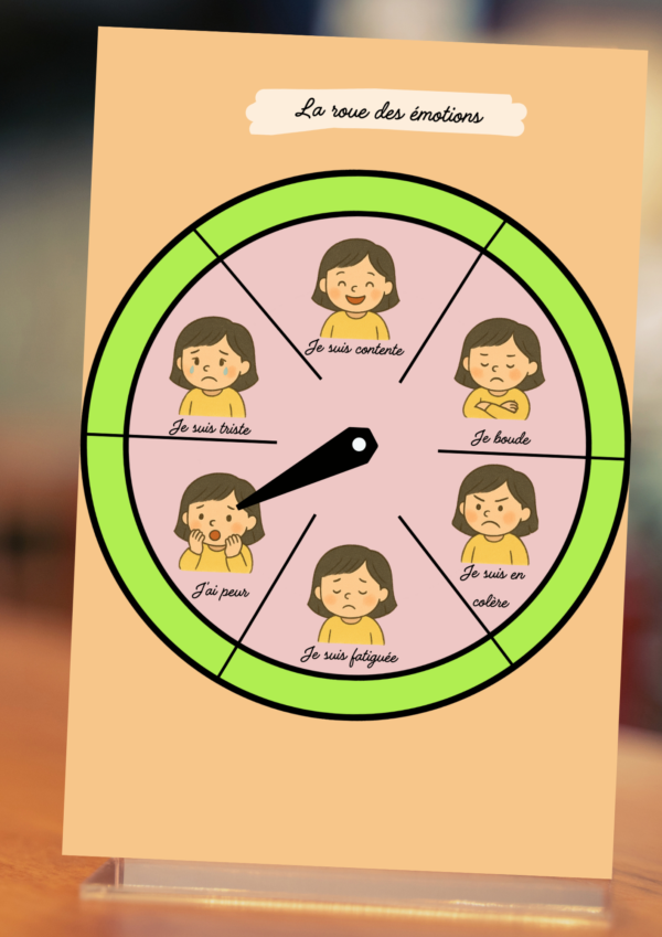 La roue des émotions – Affiche éducative pour enfants